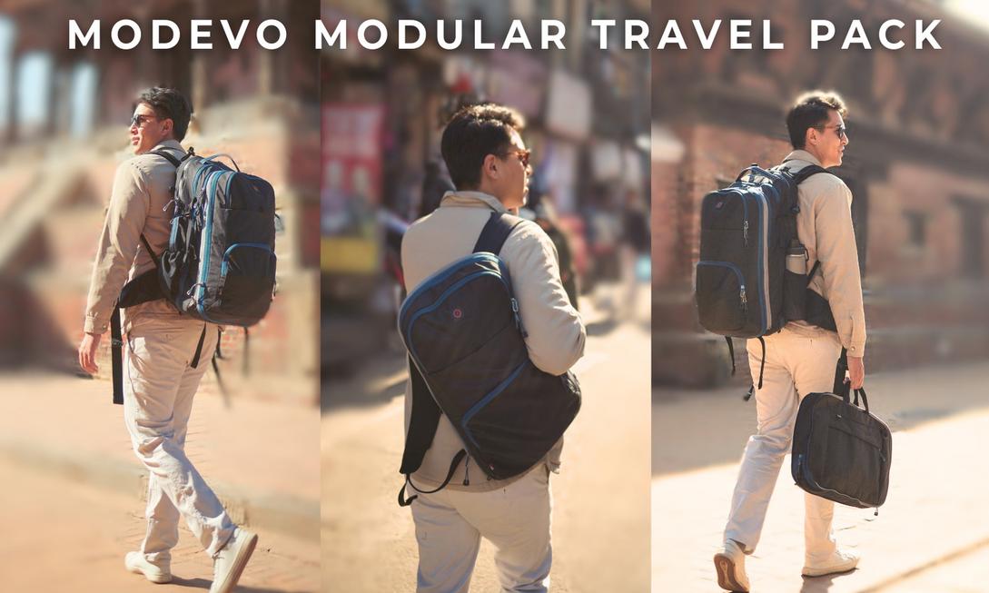 Modevo專利模組化旅行背包：3合1變形設計，一包征服全球出遊！
