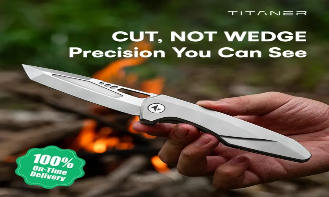 告別鈍刀煩惱！Titaner Razorbill 3D CNC鈦合金Tanto EDC刀 鋒利持久一年
