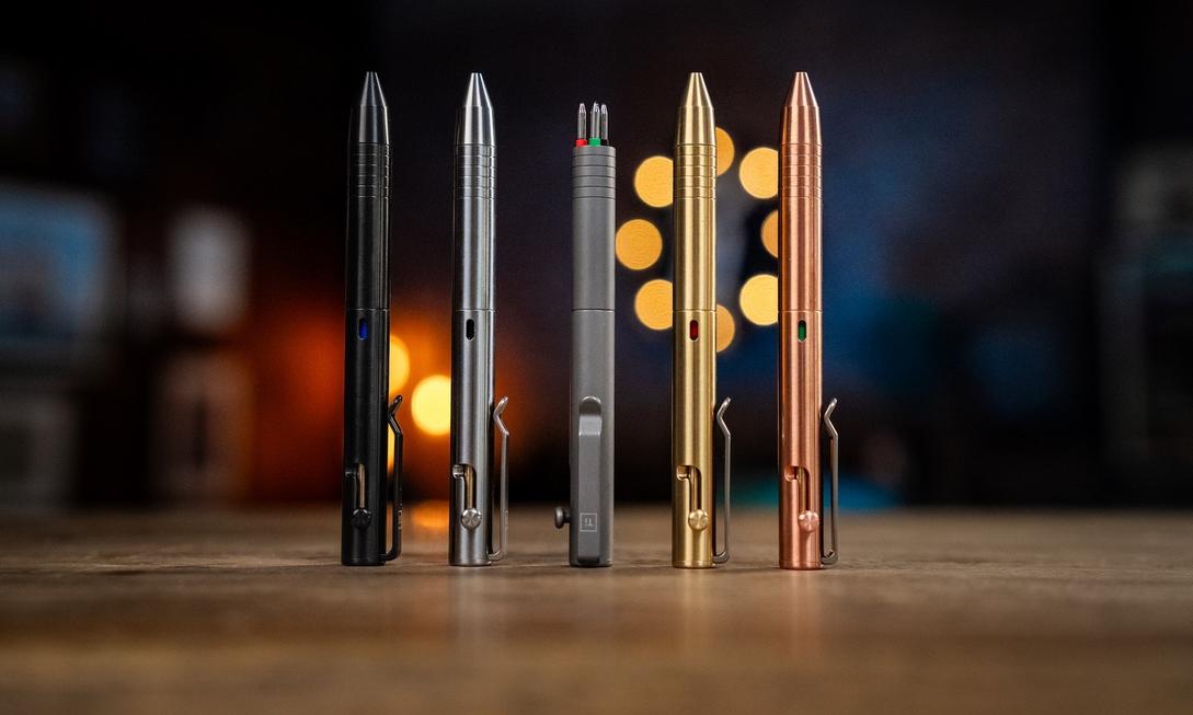 一筆四色！Bolt Action Multi Pen全金屬栓動多色筆，口袋裡的效率革命