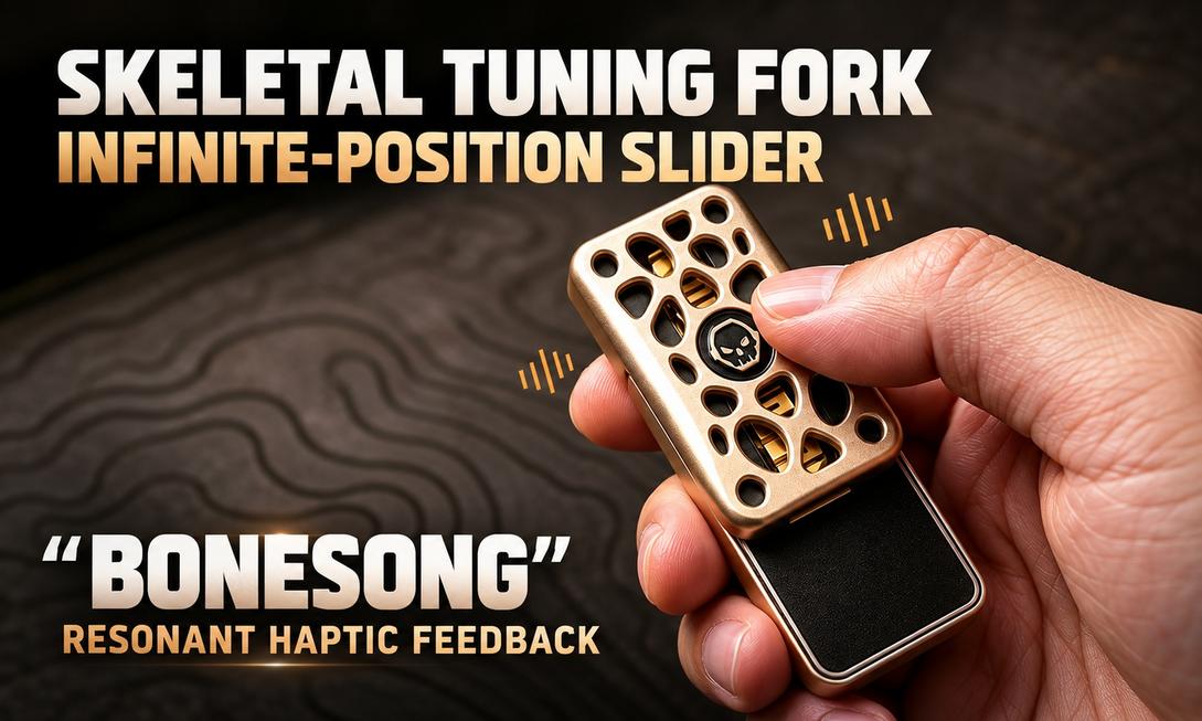 BONESONG磁性EDC滑塊:黃銅音叉共鳴,一滑就上癮的口袋解壓神器
